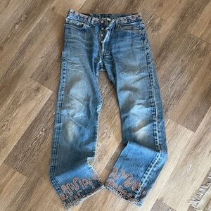 Levi’s Blue Jeans with Embroidery blue size 32